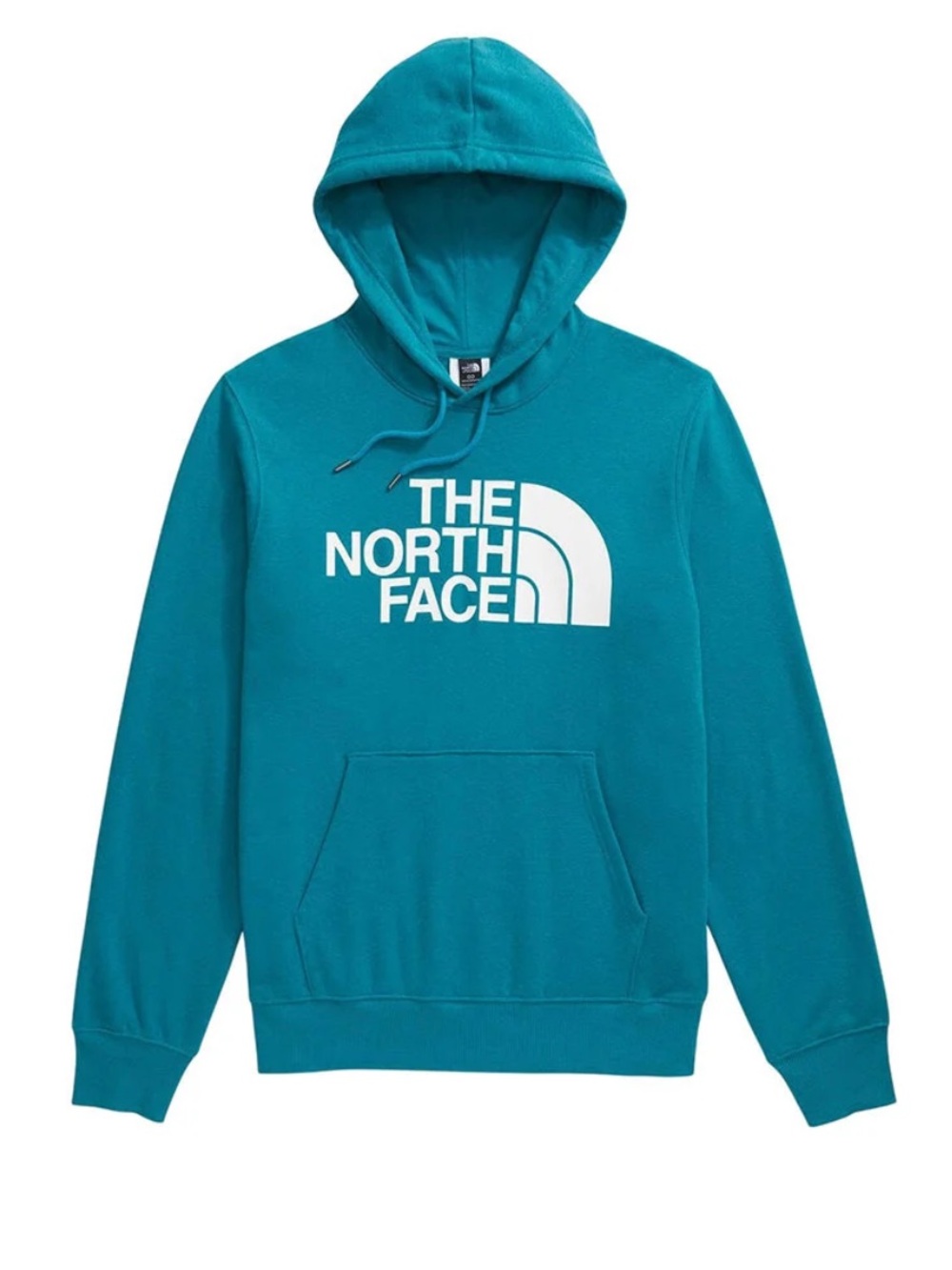 The North Face Teal Pullover Hoodie with White Logo